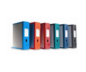 Scatola archivio LEONARDI Combi Box E500 dorso 9 cm blu navy - 29,8x36,2 cm E500