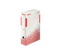 Scatola archivio Speedbox - dorso 10 cm - 35x25cm - bianco e rosso - Esselte