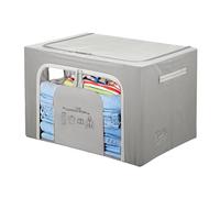 Scatola armadio 62x44x40 cm doppia cerniera e scritta grigio