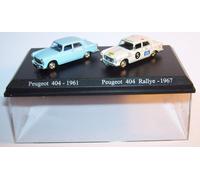 Scatola Atlas Duo 2 IN Metallo Uh Peugeot 404 1961 Blu Luce Rally 1967 Ho 1/87