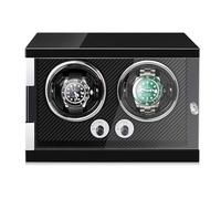 Scatola Automatico Carica Orologio Per 1/2 Orologi La Rotazione Automatici Watch Winder Con Runner Da Tavola Morbido Ed Elastico Della Batteria O Alimentatore