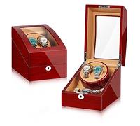 Scatola Automatico Per 2+3 Orologi Carica Orologio La Rotazione Si Ferma Quando Si Apre Il Coperchio Morbido Cuscinetto Per Orologio Esterno In Pelle Premium 5 Modalità Di Rotazione ( Color : F )