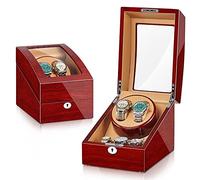 Scatola Automatico Per 2+3 Orologi Carica Orologio La Rotazione Si Ferma Quando Si Apre Il Coperchio Morbido Cuscinetto Per Orologio Esterno In Pelle Premium 5 Modalità Di Rotazione ( Color : E )