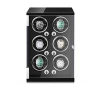 Scatola Automatico Per 4/6 Orologi Automatici Watch Winder Con Motore Giapponese Ultra-silenzioso Rotazione Si Ferma All'apertura Della Porta