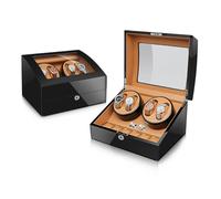 Scatola Automatico Per 4+6 Orologi Automatici Watch Winder Con Motore Giapponese Ultra-silenzioso Rotazione Si Ferma All'apertura Della Porta