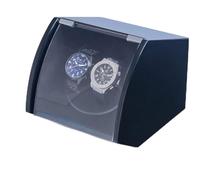 Scatola Avvolgitore Automatico per 2 Orologi, Custodia Espositiva Antipolvere USB, Motore Silenzioso, Blu/Rosso