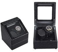 Scatola avvolgitore Automatico per Orologi, Doppia Scatola avvolgitore per Orologi, Motore Silenzioso con 5 modalità di Rotazione, Scatola espositiva per Orologi in Legno, Regalo p