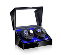 Scatola avvolgitore per Orologi, Luce LED, 5 modalità di Rotazione, Scatola espositiva per Orologi Meccanici Automatici - Disponibile in 5 Stili (C)