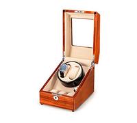 Scatola avvolgitore per Orologi per 2+3 Orologi Automatici Scatola portaoggetti in Legno massello Supporta la Ricarica USB Motore Silenzioso per Uomo Donna Regalo Caricatore per Orologi Automatici