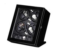 Scatola avvolgitore per Orologi, Scatola avvolgitore per Orologi Automatica per 8 Orologi + 5 contenitori, Finitura Vernice Pianoforte, Scatola espositiva per Orologi, Motore silen