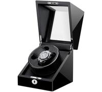 Scatola avvolgitore per Orologi Scatola espositiva per Orologi Scatola portaoggetti Automatica silenziosa in Legno Laccato con Serratura e Ampia Finestra di visualizzazione Scatola