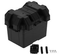 Scatola batteria ventilata Scatole batteria di grande capacità Custodia batteria con cinghia 285 x 205 x 200 mm/11,2 x 8,1 x 7,9 pollici Universale per auto camion barca campervan