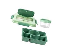 Scatola Bentos divisa in microonde con coperchio a prova di perdite, set di utensili per zuppa, set di utensili per uso quotidiano, adatta al microonde, per conservare alimenti con coperchio ermetico
