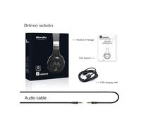 (Scatola bianca al dettaglio) Cuffie stereo Bluetooth 5.0 Bluedio HT con microfono integrato per chiamate, cavo