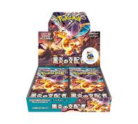 Scatola booster Pokemon giapponese Righello della Fiamma Nera - 30 pacchetti autentici Scarlet & Viola - Carte collezionabili Pokemon ufficiali - Set di fiamme di ossidiana giapponese - Verificato
