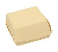 Scatola Box Panino Medio Crema 12x12xh7cm 100pz Imballaggi Alimentari - Asporto