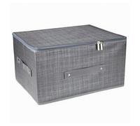 SCATOLA BOX SALVASPAZIO PORTATUTTO CONTENITORE ORGANIZER CERNIERA 51X40X24CM 794