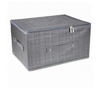 SCATOLA BOX SALVASPAZIO PORTATUTTO CONTENITORE ORGANIZER CERNIERA 60X45X24CM 794