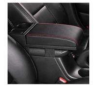 Scatola Bracciolo 1 Pz Universale Auto Bracciolo Anteriore Sedile Box Estensione Pad Multifunzione Scatola Immagazzinaggio Aumento USB Spina Parti Poggiabraccio Vano(B Red)