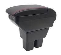 Scatola Bracciolo a Doppio Strato per Suzuki Jimny 2019-2023, Bracciolo Centrale con Portaoggetti, Portabicchieri e 4 Porte USB, Accessori per Bracciolo Nero