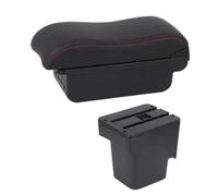 Scatola Bracciolo Auto Bracciolo Centrale Scatola Di Immagazzinaggio Della Console Per Ford Per Focus 2 MK2 2005-2010 2011(C2 Red Line)