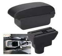 Scatola Bracciolo Auto Per Corsa D Console Centrale Organizer Braccioli Scatola Portaoggetti Braccioli Accessori Interni(03-c3 Black White Nousb)