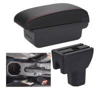 Scatola Bracciolo Auto Per Suz&uki Per Ignis Console Centrale Organizer Braccioli Scatola Portaoggetti Braccioli Accessori Interni(04-b1 Black Red 3usb)