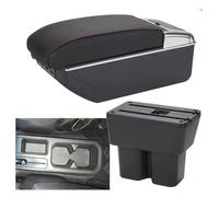 Scatola Bracciolo Auto Per Suz&uki Per Jimny JB74 2018-2024 Center Console Organizer Braccioli Scatola Di Immagazzinaggio Bracciolo Accessori Interni(A-black Red 7usb)