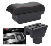Scatola Bracciolo Auto Per Suz&uki SX4 Console Centrale Organizer Braccioli Scatola Portaoggetti Bracciolo Accessori Interni(04-b1-black-red-3usb)