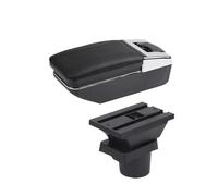 Scatola Bracciolo Dell'auto Scatola Immagazzinaggio Della Console Portabicchieri Accessori Auto Per Skoda Per Citigo Vano portaoggetti nel bracciolo(Una linea nera Nessuna USB)