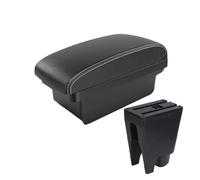 Scatola Bracciolo Interno Auto Bracciolo Centro Scatola Portaoggetti Usb Per Citroen C1 Contenitore portaoggetti console centrale(A3 Nero bianco NOUSB)