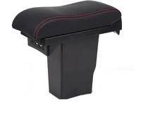 Scatola Bracciolo Per Auto Parti Accessori Speciale Per USB Dettagli Interni Portaoggetti Centrale Per Peugeot 2008(A-black red line)