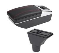 Scatola Bracciolo Per Auto Scatola Portaoggetti Centrale Accessori Retrofit Interni Per Seat Per Ibiza 6j 6L KLAUER(A red line NO USB)