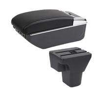 Scatola Bracciolo Per Auto Scatola Portaoggetti Centrale Parti Interne Con Accessori USB Per Hyundai Per Accent Per Verna BLNETU(D2 black line 7USB)