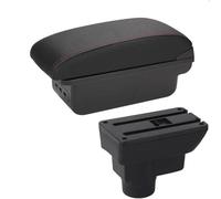 Scatola Bracciolo Per Auto Schienale Per Portaoggetti Per Parti Interne Di Retrofit Accessori Per Opel Corsa(B1 Black red 3USB)