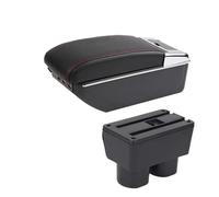 Scatola Bracciolo per Avanza per Rush Box Bracciolo Auto Scatola Portaoggetti Interni Accessori Retrofit Dedicati(D Red Line 7USB)