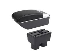 Scatola Bracciolo per Avanza per Rush Box Bracciolo Auto Scatola Portaoggetti Interni Accessori Retrofit Dedicati(D Black Line 7USB)