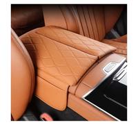 Scatola Bracciolo Per Benz S Per Maybach Per Classe W223 S350 S450 S500 2021-2025 Cuscino Bracciolo Antigraffio Pelle Console Centrale Copertura Bracciolo Scatola Bracciolo Auto Portaoggetti(Orange)