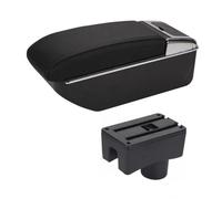 Scatola Bracciolo Per Chery A13 Per Very Per Celer Per Fulwin 2 2008-2012 Bracciolo Centrale Auto Contenitore Contenuti Con Portabicchieri Posacenere Bracciolo Auto Portaoggetti(B-Black black line)