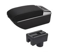Scatola Bracciolo Per Chery A13 Per Very Per Celer Per Fulwin 2 2008-2012 Bracciolo Centrale Auto Contenitore Contenuti Con Portabicchieri Posacenere Bracciolo Auto Portaoggetti(D-Black black line)