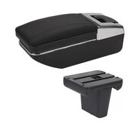 Scatola Bracciolo Per Chevrolet Per Cavalier 2016 2017 2018 2019 Bracciolo Centrale Con Portabicchieri, Posacenere E Interfaccia USB Bracciolo Auto Portaoggetti(A-Black black line)