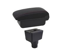 Scatola bracciolo per Ford per EcoSport 2018 2019 2020 2021 Bracciolo Auto Box Bracciolo Dettagli Interni Retrofit Centro Scatola di Immagazzinaggio Console (Colore : Rosso, Size : C1)