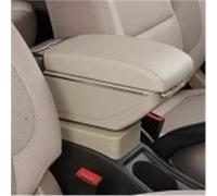 Scatola Bracciolo Per Ford Per FOCUS MK1 Bracciolo Centrale Scatola Portaoggetti Contenitore Bracciolo Sedile Portabicchieri Posacenere Interfaccia Bracciolo Auto Portaoggetti(D-Beige)