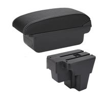 Scatola Bracciolo Per KIA Per RIO Per STONIC Per Cerato 2015-2022 Bracciolo Auto Europa Sud Parti Retrofit Scatola Immagazzinaggio Accessori Scatola Bracciolo Auto Portaoggetti(C3 Black white NOUSB)