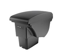 Scatola Bracciolo Per Kia Per Soul 2006-2017 Bracciolo Box Pelle Auto Interni Parti Console Centrale Con USB 2007 2008 2009 2010 2011 2012 2013 2014 Poggiabraccio Vano(A2 black line Corium)