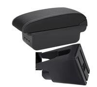 Scatola Bracciolo Per Peugeot 107 Bracciolo Accessori Auto Negozio Scatola Dettaglio Interni Semplice Installazione Bracciolo Scatola Bracciolo Auto Portaoggetti(B3 Black white 3USB)