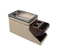 Scatola Bracciolo PER Peugeot PER Traveller 2016+ Auto Bracciolo Centrale Universale Per Auto Set Di Ringhiere Anteriori Per File Mobili(C beige)