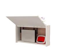Scatola cache router WiFi a parete, senza fori, organizer per cavi per modem e TV, soluzione salvaspazio per casa e ufficio per una gestione efficiente dei cavi