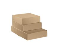 Scatola cantinetta - 2 bottiglie - 34 x 18,5 x 9 cm - cartone onda - avana - Sco