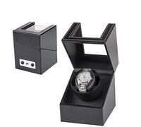 Scatola carica orologi automatica, 2021 Nuovo Alimentato da cavo di ricarica DC e USB Scatola portaoggetti per orologio rotante Cassa dell'orologio meccanico con caricatore per orologio in pelle PU
